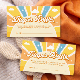 Hier kommt das Son Baby Duwer Diaper Raffle Begleitkarte