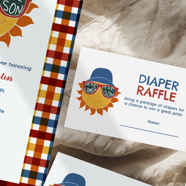 Hier kommt das Son Baby Duwer Diaper Raffle Begleitkarte (Von Creator hochgeladen)