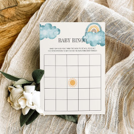Hier kommt das Son Baby Shower Bingo Spiel Einladung