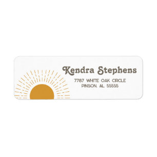 Hier kommt das Son Return Address Label