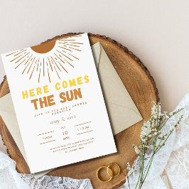 Hier kommt das Sun Boho Baby Shower Invite Einladung