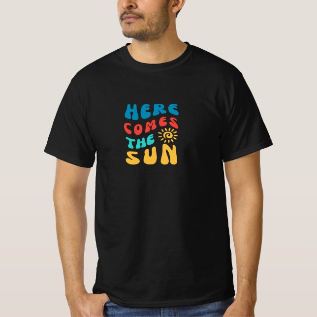Hier kommt das Sun T - Shirt Design (Vorderseite)