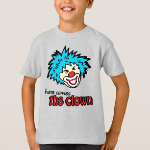 Hier kommt der Clown-Kinder-T - Shirt