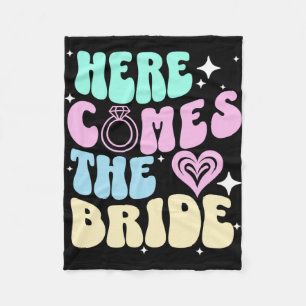 Hier kommt der Junggeselinnen-Abschied Bridal Sho Fleecedecke