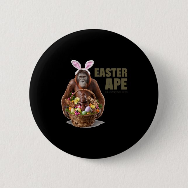 Hier kommt der Osterhase  Button (Vorderseite)