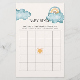 Hier kommt der Sohn Baby Shower Bingo Spiel