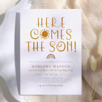 Hier kommt der Sohn | Boho Rainbow Boy Baby Shower