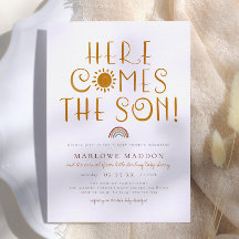 Hier kommt der Sohn | Boho Rainbow Boy Baby Shower