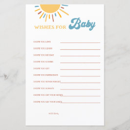 Hier kommt der Sohn, der sich Babykarten wünscht