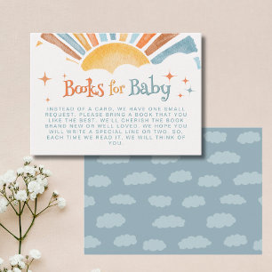 Hier kommt der Sohn Jungenbücher für Baby Shower Begleitkarte