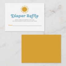 Hier kommt der Sohn Retro Baby Dusche Windel Raffl