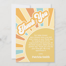 Hier kommt der Sohn Retro Junge Dusche Dankeskarte