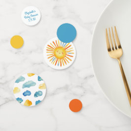 Hier kommt der Son Baby Duschtisch Confetti Konfetti