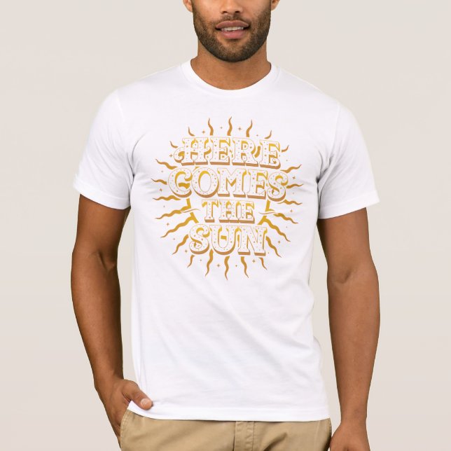 Hier kommt der sonnenweiße T - Shirt (Vorderseite)