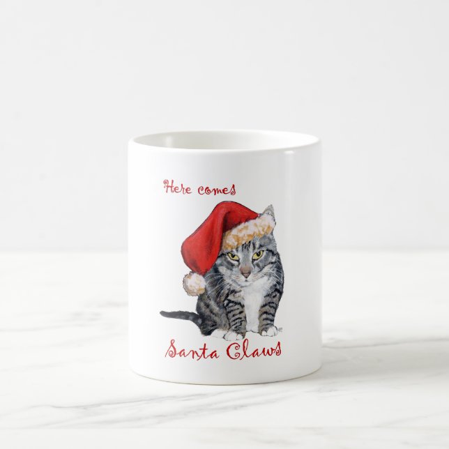 Hier kommt der Weihnachtsmann! Tasse (Mittel)