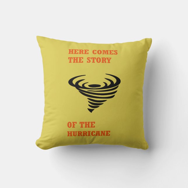 Hier kommt die Geschichte des Hurrikans Kissen (Vorderseite)