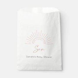 Hier kommt die moderne Babydusche Sun Boho Geschenktütchen