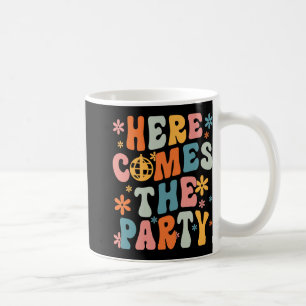 Hier kommt die Party Bride Squad Retro Bachelorett Kaffeetasse