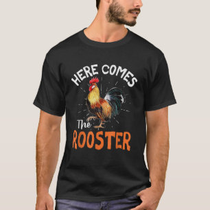 Hier kommt die Rooster Shirt Hühnerlady Outfit T