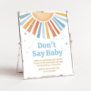 Hier kommt die Son Baby Dusche Don't Say Baby Poster