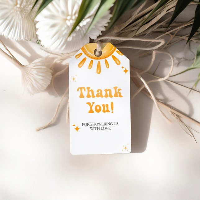 Hier kommt die Son Baby Dusche Geschenkanhänger (Von Creator hochgeladen)