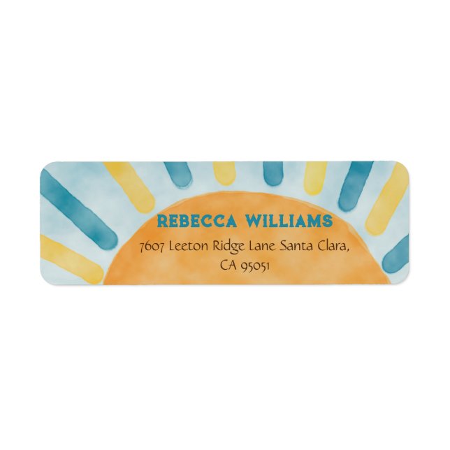 Hier kommt die Son Blue Rays Sunshine Baby Dusche (Vorne)