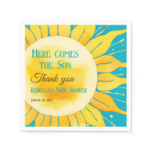 Hier kommt die Son Boy Blue Sunshine Baby Dusche