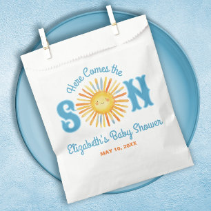 Hier kommt die Son Sunshine Baby Dusche Geschenktütchen