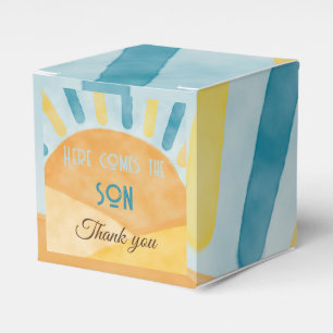 Hier kommt die Son Sunshine Blue Ray Baby Dusche Geschenkschachtel