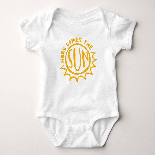 Hier kommt die Sonne Baby Strampler (Vorderseite)