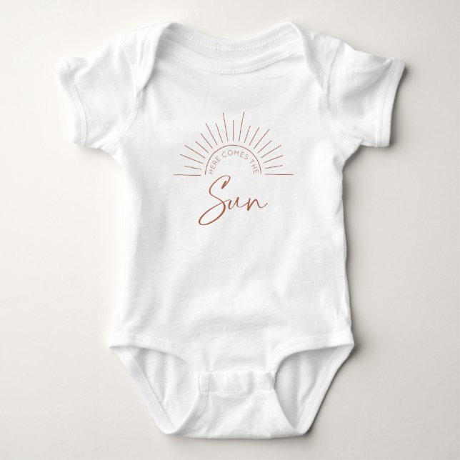 Hier kommt die Sonne Baby Strampler (Vorderseite)