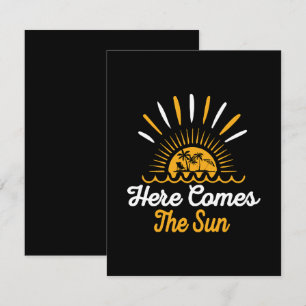 Hier kommt die Sonne Begleitkarte