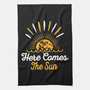 Hier kommt die Sonne Geschirrtuch