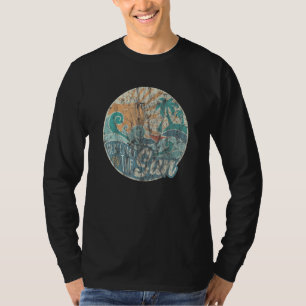 Hier kommt die Sonne Retro 60er verblassten Sommer T-Shirt