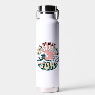 Hier kommt die Sonne - Retro Sommer Beats Trinkflasche