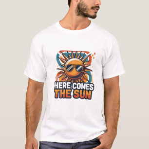 Hier kommt die Sonne Retro Vintage T-Shirt
