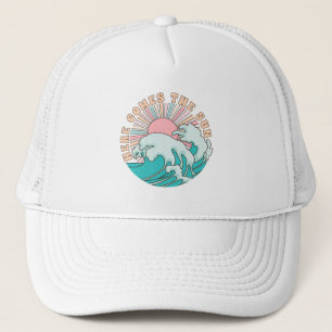 Hier kommt die Sonnen-Sommerstrand Truckerkappe