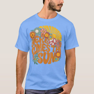 Hier kommt die Sonnenblume Hippie Sonnenblume Posi T-Shirt