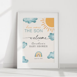 Hier kommt die Sonnendusche des Son Baby willkomme Poster
