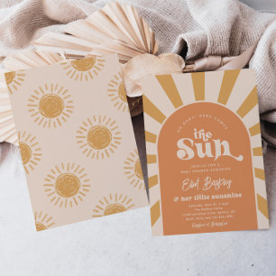 Hier kommt die Sonnendusche Sun Baby Dusche I Einladung