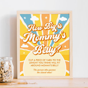 Hier kommt die Sonnendusche wie groß ihr Bauch Poster