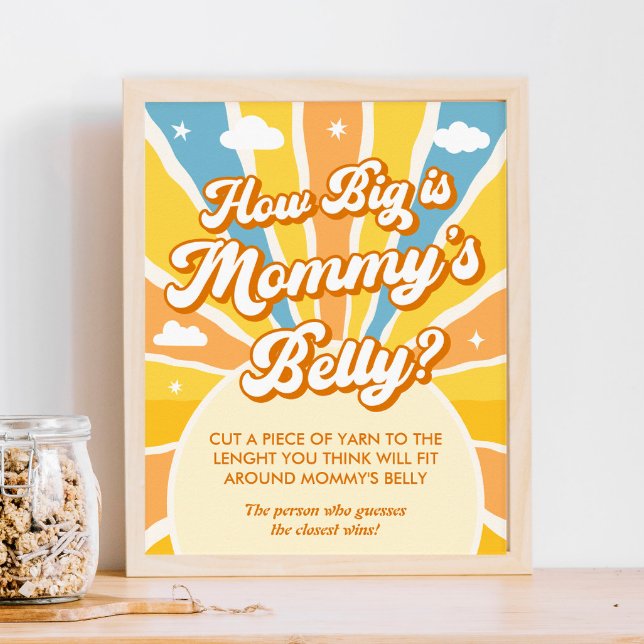 Hier kommt die Sonnendusche wie groß ihr Bauch Poster (Von Creator hochgeladen)