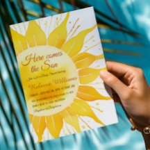 Hier kommt die sonnengelbe Sonnenscheindusche