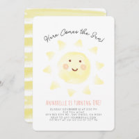 Hier kommt die Sonnengelbe Wasserfarbe 1. Geburtst