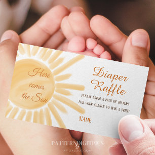 Hier kommt die Sonnenscheinwerfer-Windel-Dusche Begleitkarte