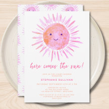 Hier kommt die Sun Pink Baby Dusche