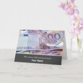 Hier kommt eine kleine Geldspritze für Sie Karte! Karte
