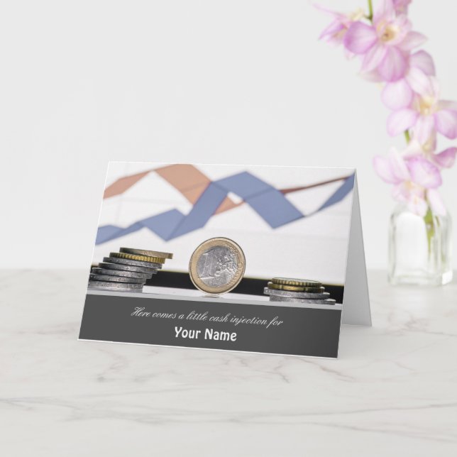 Hier kommt eine kleine Geldspritze für Sie Karte! Karte (Orchidee)