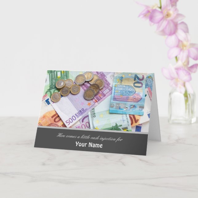 Hier kommt eine kleine Geldspritze für Sie Karte! Karte (Orchidee)