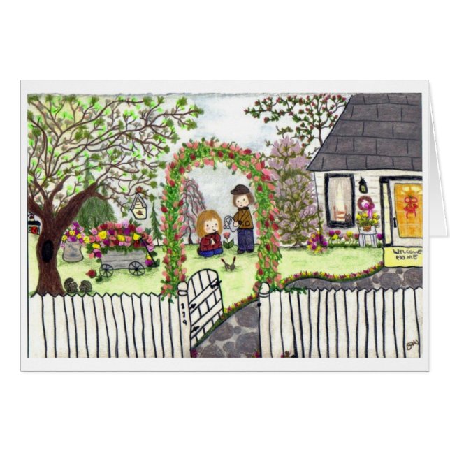 "Hier kommt Frühling" (Vorderseite (Horizontal))